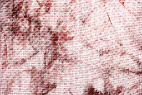 Macro view of tie dye fabric texture