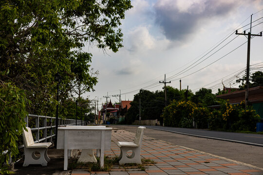 Local Houses In Manorom District, Thailand