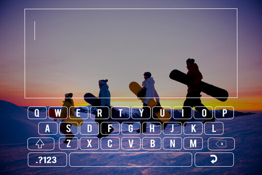 Keyboard Connection Communication Online Searching Concept