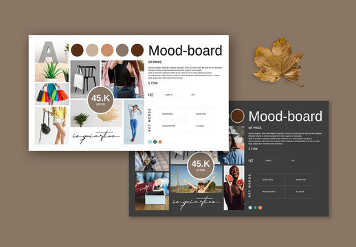 Clean Mood Board Template