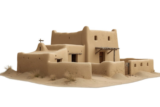 Traditional desert adobe village model