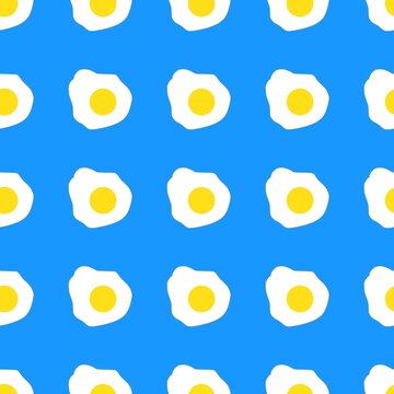 fried egg seamless pattern