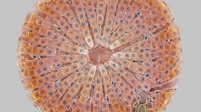 Human Liver Tissue Histology Scientific Medical Microscopy Hepatic Lobule Cellular Architecture