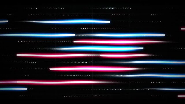 Abstract digital data flow animation loop binary code colorful