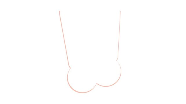 Minimalist two exclamation points animation video on a white background