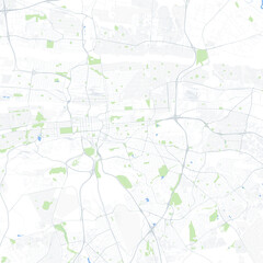 Naklejka premium Minimal vector city map of Pretoria with streets, districts and road network