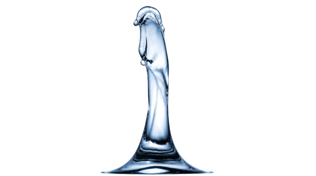 Liquid Water Splash Sculpture Artfully Frozen in Motion