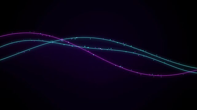 Neon light trails motion abstract background