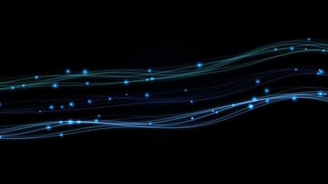 Neon light trails motion blur dynamic energy abstract