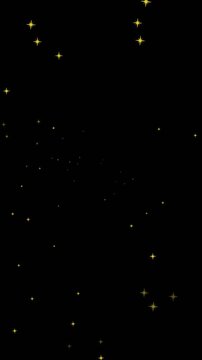 Animation of floating light spots on black background