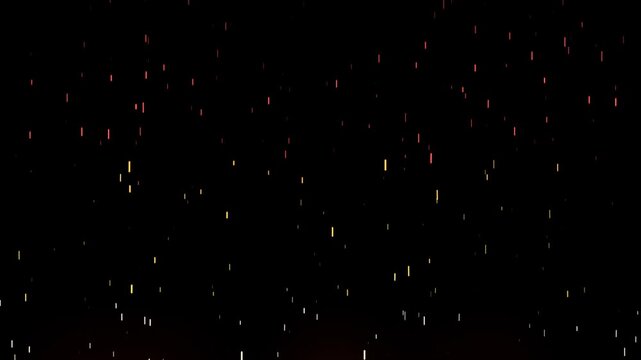 Twinkling night sky starscape with shooting star twinkle cosmos