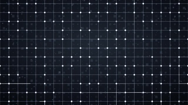 abstract modern digital grid network animation, glowing nodes and linear connections ideal for data technology backgrounds