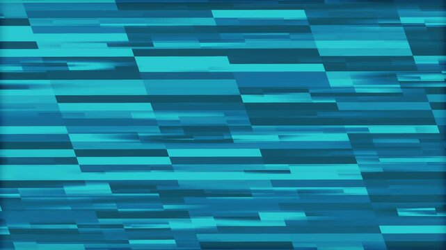 Horizontal geometric glitch pattern animation, effects animate the glitch pattern.