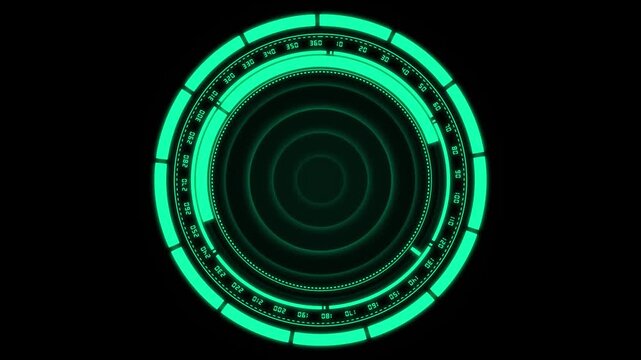 Teal digital radar interface animation sweeps on angle marks. Target tracking telemetry routes on this radar interface. Cyber coordinates guide the teal radar interface.