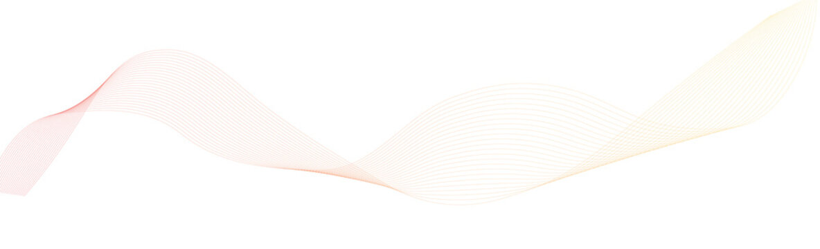 Colorful abstract gradient wave ribbon with flowing curved lines and smooth blended tones creating a futuristic decorative background element for digital marketing, websites, presentations and creativ
