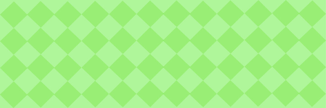 A seamless, repeating pattern of diamond shapes in two alternating shades of green a vibrant lime and a muted pastel. The diamonds are arranged in a regular grid, creating a harlequin, argyle effect.