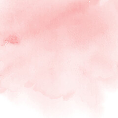 Obraz premium Pink watercolor background design with copy space