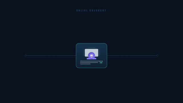 Abstract dark digital interface vector illustration showcasing code verification and secure data processing