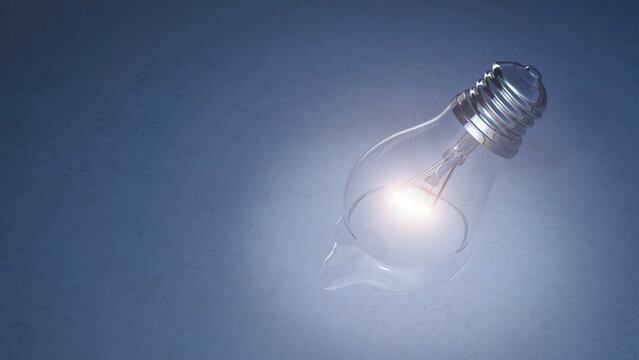 Melting light bulb