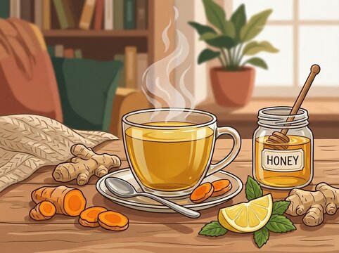 Golden Herbal Tea &mdash; Traditional Indonesian Jamu Drink