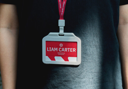 Staff ID Card Mockup
