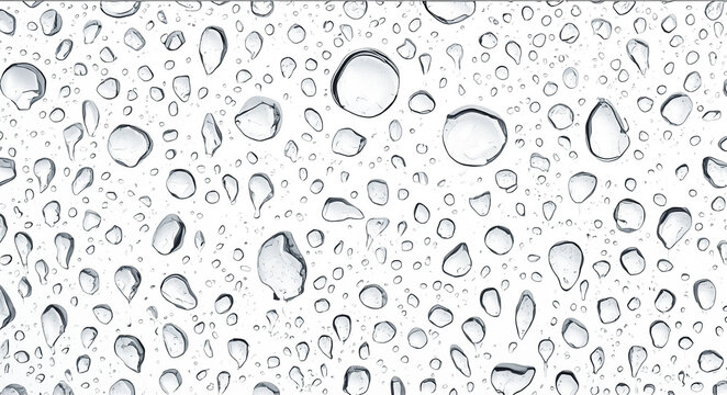 transparent water drops