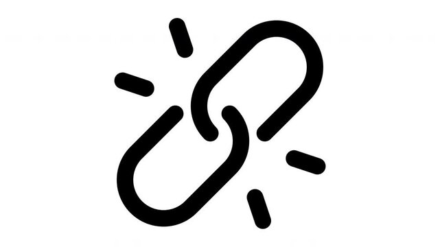unlink animated Line Icons Premium 4K, Outline Motion Graphics Collection