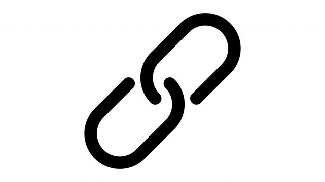 link animated Line Icons Premium 4K, Outline Motion Graphics Collection