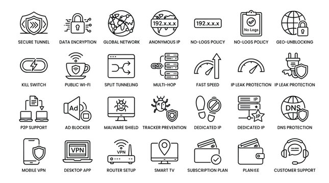 Secure tunnel data encryption global network anonymous ip no logs policy for geo unblocking and kill switch.