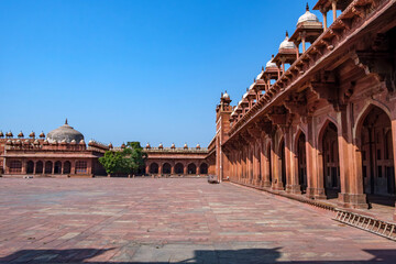 Obraz premium Mughal architecture at Fatehpur Sikri near Agra India.