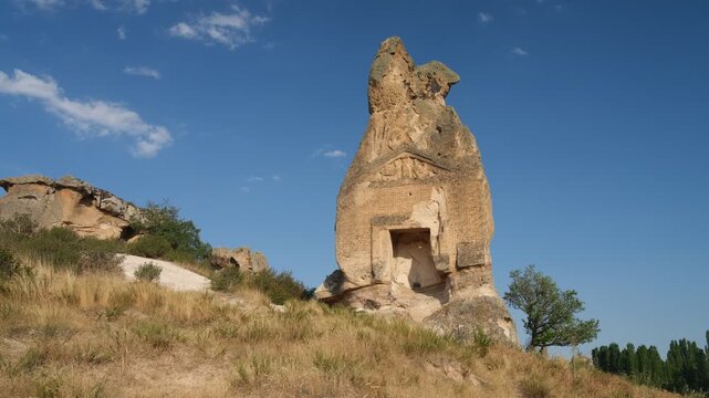 Aslankaya temple in T&uuml;rkiye - 4k video 