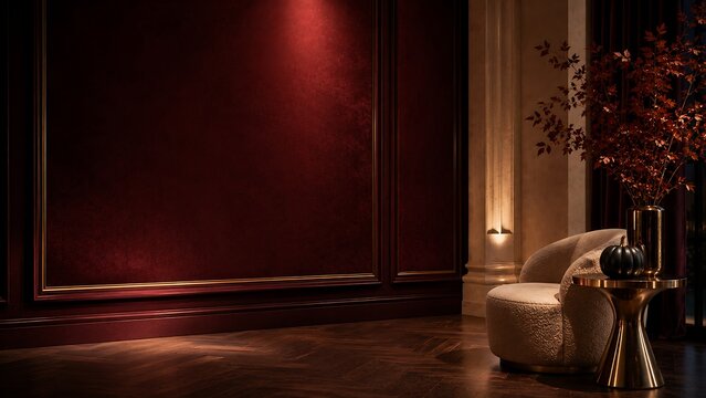 Modern tv reflecting warm interior lighting