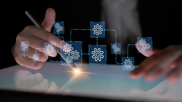 Concept of Business Process Automation with Gears and Workflow Diagrams for Technological Innovation and Efficiency in Modern Enterprises. Entropy.