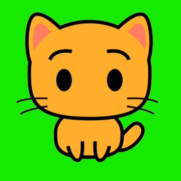 Cute Orange Cat Winking and Sticking Tongue Out, Playful Kitten Cartoon Illustration