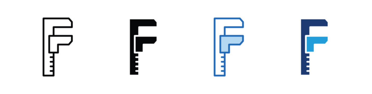 Caliper  Icon Collection With Multiple Styles