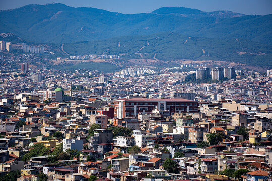 Izmir cityscape viewed from Kadifekale.