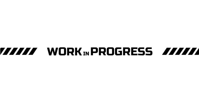 Work in progress sign