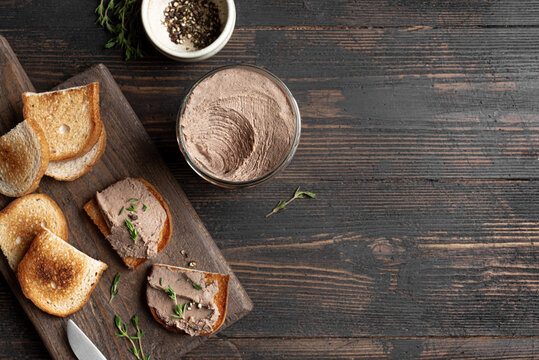 Homemade chicken liver pate