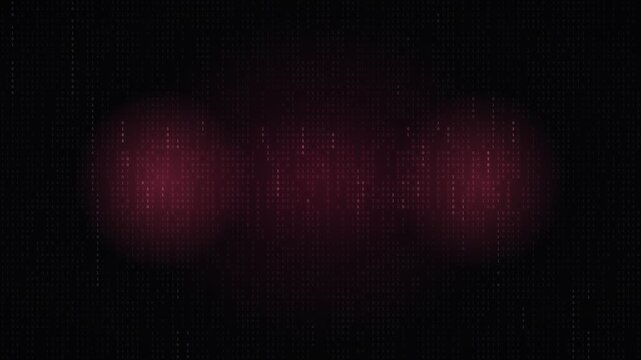Dark binary code background with a deep red glow behind the digits, for cybersecurity, hacking, and data breach themes