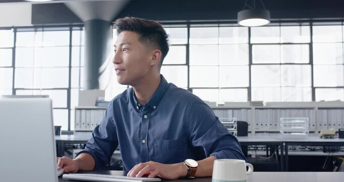 Lifestyle videos indoor of people doing activities at office, smiling businessman gesturing with han