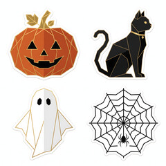 Fototapeta premium halloween vector set