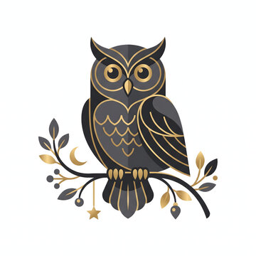 owl sitting on a branch