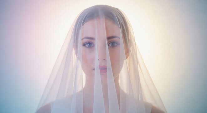 Woman portrait veil