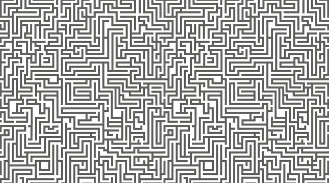 Complex Maze Pattern Isolated