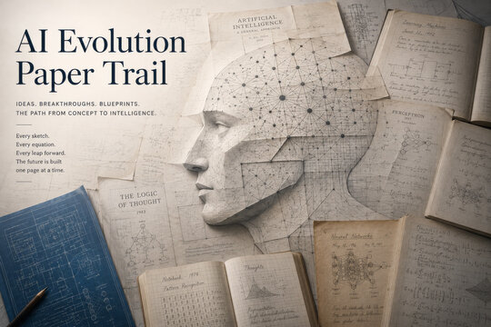 Historical Evolution of Artificial Intelligence Through Vintage Documents