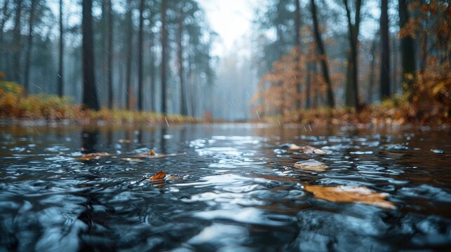 Increased water levels from heavy precipitation and snowmelt
