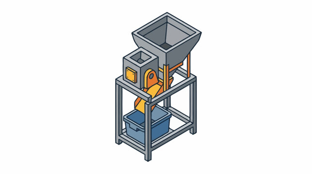 Industrial hopper conveyor system for material handling.