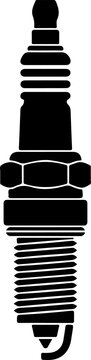 Automotive spark plug vector illustration