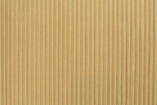 Corrugated cardboard texture background showing parallel lines