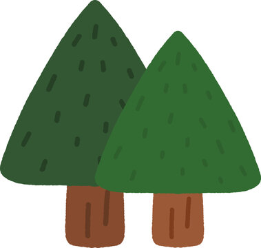 Two Pine Trees